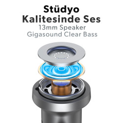 Woyax Mikrofonlu Kablolu Kulak İçi Type-C Kulaklık Silikonlu Mıknatıslı Güçlü Bass iPhone Android Telefon Tablet Laptop Uyumlu
