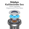 Woyax Mikrofonlu Kablolu Kulak İçi Type-C Kulaklık Silikonlu Mıknatıslı Güçlü Bass iPhone Android Telefon Tablet Laptop Uyumlu
