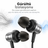 Woyax Mikrofonlu Kablolu Kulak İçi Type-C Kulaklık Silikonlu Mıknatıslı Güçlü Bass iPhone Android Telefon Tablet Laptop Uyumlu