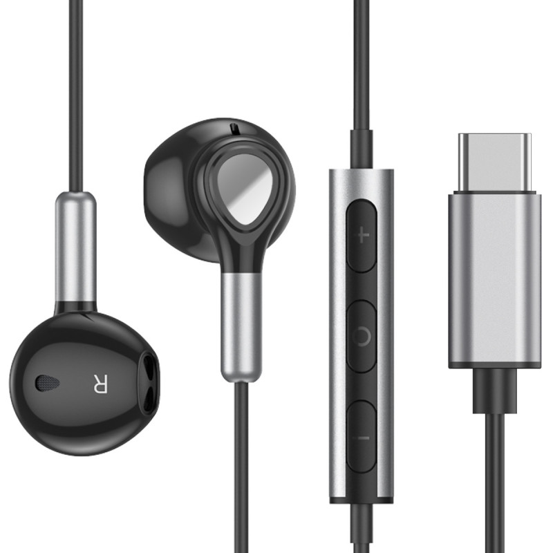 Woyax Mikrofonlu Kablolu Kulak İçi Type-C Kulaklık Mıknatıslı Güçlü Bass iPhone Android Telefon Tablet Laptop Uyumlu