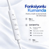Woyax Mikrofonlu Kablolu Lightning Kulak İçi Kulaklık Silikonlu Güçlü Bass iPhone iPad Uyumlu