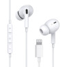 Woyax Mikrofonlu Kablolu Lightning Kulak İçi Kulaklık Silikonlu Güçlü Bass iPhone iPad Uyumlu