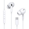 Woyax Mikrofonlu Kablolu Type-C Kulak İçi Kulaklık Silikonlu Güçlü Bass iPhone Android Telefon Tablet Laptop Uyumlu