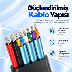 Woyax 5 in 1 Type-C USB Hub Çoklayıcı Dönüştürücü Converter USB 3.0 2x USB 2.0 SD MicroSD TF Kart Okuyucu