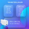 Woyax by Deji Tecno 33W PD Type-C Çoklu Hızlı Şarj Aleti / Cihazı