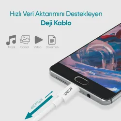 Deji Tecno 10W 2.1A Micro Usb Şarj Aleti / Cihazı Siyah