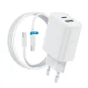 Woyax by Deji Tecno 20W PD Type-C Çoklu Hızlı Şarj Aleti / Cihazı PD ve USB Çıkış 1.2M Type-C Şarj Kablosu