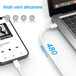 Deji Type-C to Type-C PD Hızlı Şarj ve Data Kablosu  1.2M