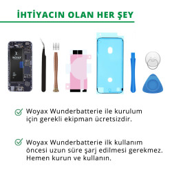 Woyax iPhone 14 Premium Batarya 3670 mAh Yüksek Kapasite