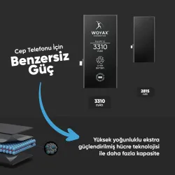 OUTLET Woyax iPhone 12 / 12 Pro Premium Batarya 3310mAh Yüksek Kapasite