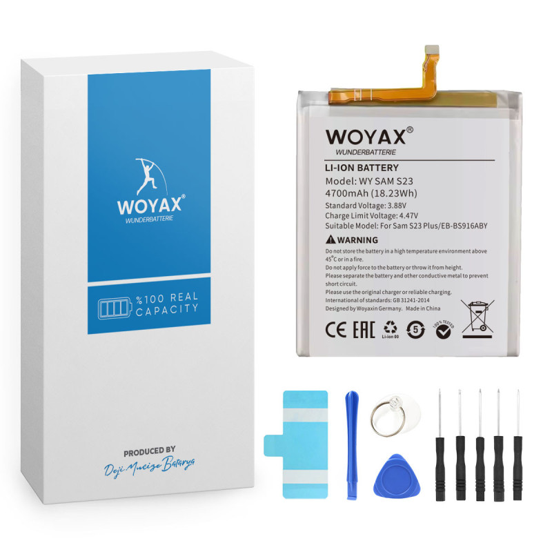 Woyax By Deji Samsung Galaxy S23 Plus Model Uyumlu Premium Batarya / eb-bs916aby