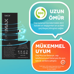 iPhone X Mucize Batarya Deji 3510mAh Yüksek Kapasite