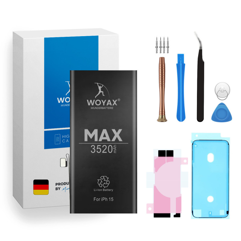 Woyax iPhone 15 Uyumlu Premium Batarya 3520 Mah Yüksek Kapasite