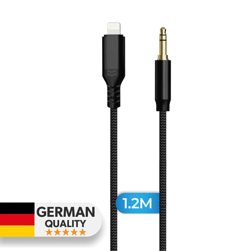 Woyax by Deji iPhone Lightning 3.5mm Aux Ses Kablosu Stereo Destekler 1.2M