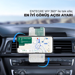 Woyax MagSafe Mıknatıslı Kablosuz Soğutmalı Şarjlı ProMag Araç İçi Telefon Tutucu Araba Telefon Tutacağı iPhone/Android