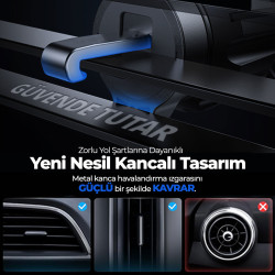 Woyax MagSafe Mıknatıslı Kablosuz Soğutmalı Şarjlı ProMag Araç İçi Telefon Tutucu Araba Telefon Tutacağı iPhone/Android
