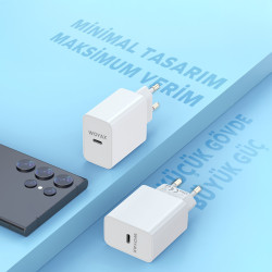 Woyax Samsung Galaxy S22 S23 S24 S25 Ultra / S22 S23 S24 S25 Plus Yüksek Hızlı Şarj Adaptörü 45W Type-C