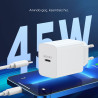 Woyax Samsung Galaxy S22 S23 S24 S25 Ultra / S22 S23 S24 S25 Plus Yüksek Hızlı Şarj Adaptörü 45W Type-C
