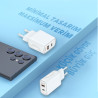 Woyax Hızlı Şarj Aleti 33W Type-C Kablo Beyaz Android / iPhone / Tablet