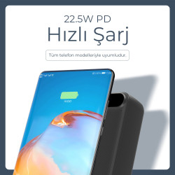 Woyax Powerbank 30000mah Hızlı 22.5w Taşınabilir Batarya Şarj Cihazı