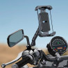 Woyax Holdy Motosiklet Telefon Tutucu Bisiklet ATV Scooter Bağlantılı Telefon Tutacağı Gidon ve Ayna için