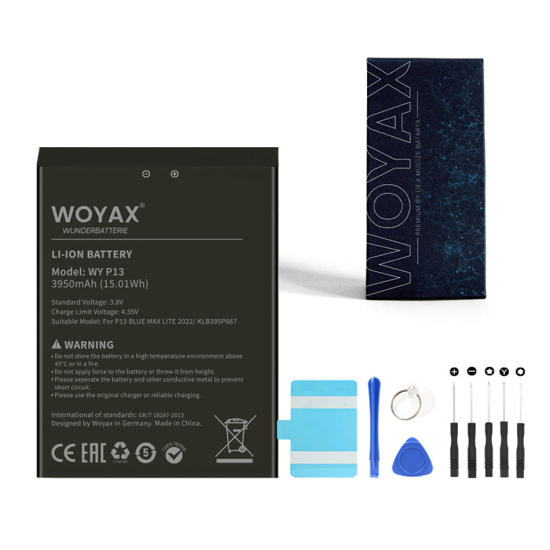Woyax by Deji Reeder P13 Blue Max Lite 2022 / P13 Blue Max (128GB) 2022 / P13 Blue Max Pro Lite 2022 Batarya