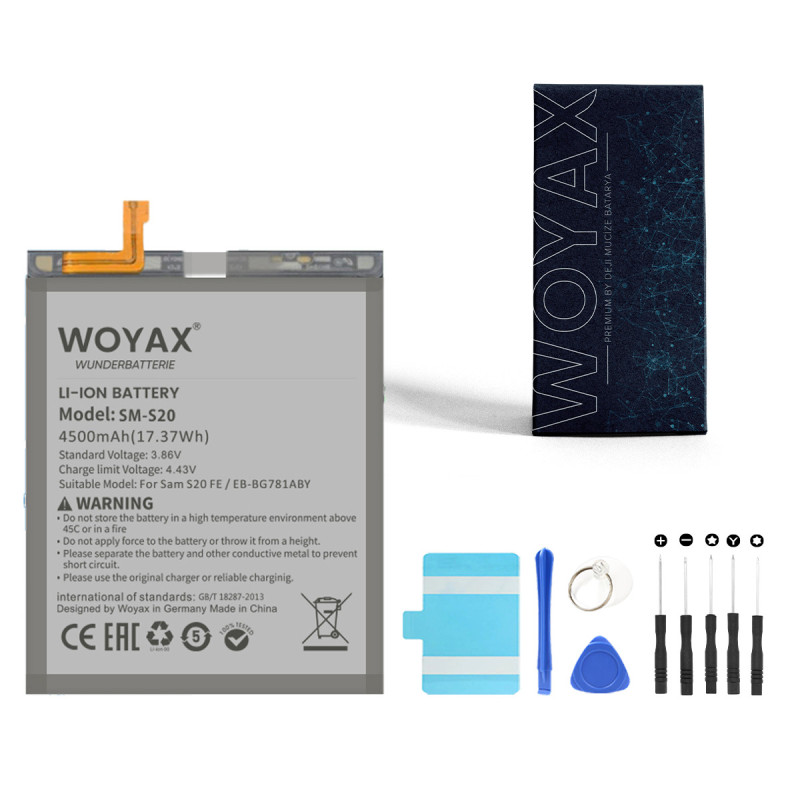Woyax by Deji Samsung Galaxy S20 FE / A52 / A52S Mucize Batarya