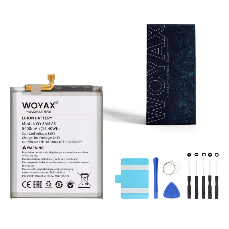 Woyax By Deji Samsung Galaxy A34 / A54 / A25 / A35 Uyumlu Premium Batarya / eb-ba546aby