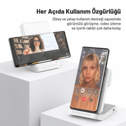 Woyax Wireless Kablosuz Şarj Standı Katlanabilir Huawei Watch iPhone Android Telefon Saat Kulaklık Uyumlu