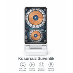 Woyax Wireless Kablosuz Şarj Standı Katlanabilir Huawei Watch iPhone Android Telefon Saat Kulaklık Uyumlu