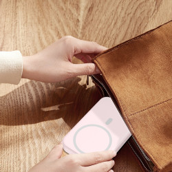 Woyax Ledli Makyaj Aynalı Powerbank 3000mAh Taşınabilir Şarj Cihazı Pembe iPhone Samsung Xiaomi