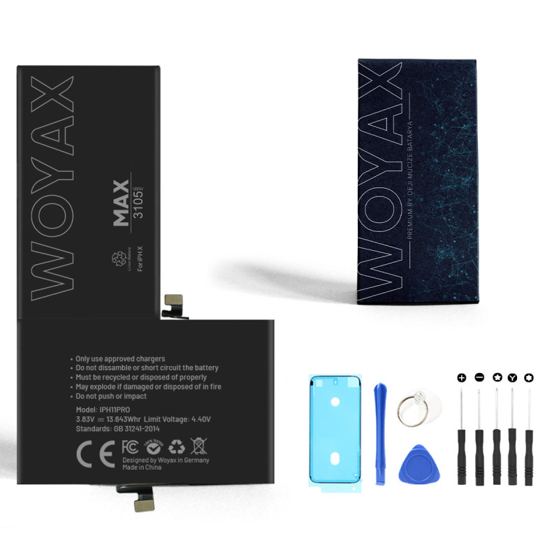 Woyax iPhone X Batarya 3105mAh