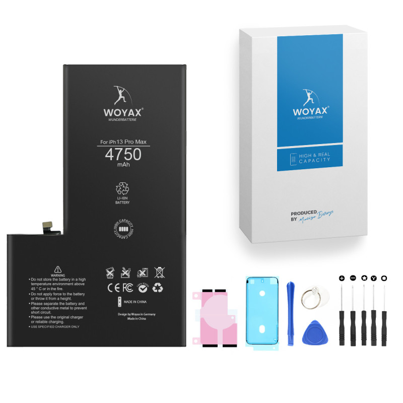 Woyax iPhone 13 Pro Max Premium Batarya 4750 mAh Yüksek Kapasite
