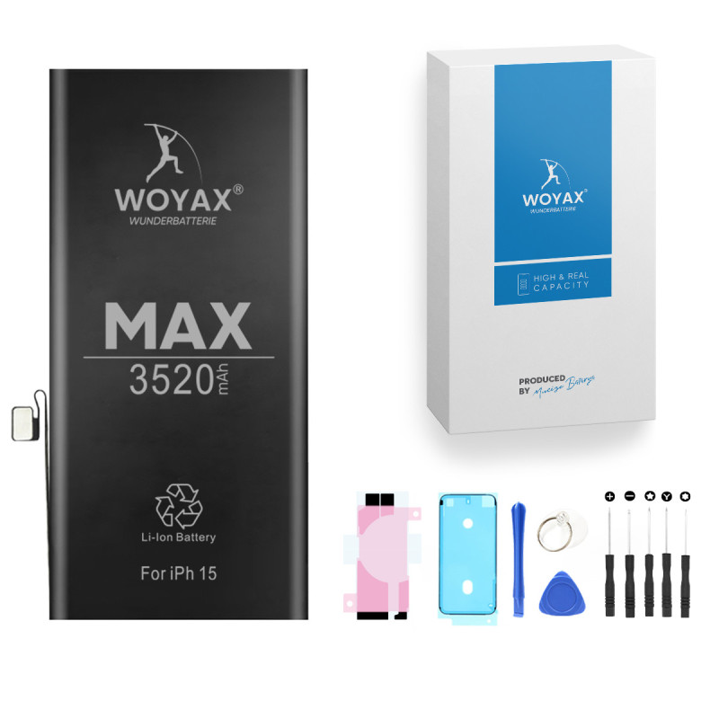 Woyax iPhone 15 Uyumlu Premium Batarya 3520 Mah Yüksek Kapasite