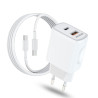 Woyax Hızlı Şarj Aleti 33W Type-C Kablo Beyaz Android / iPhone / Tablet