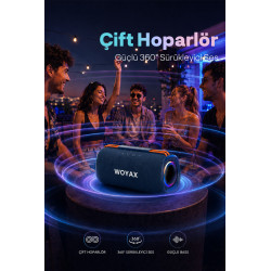 Taşınabilir Bluetooth Hoparlör, 30W Kablosuz Oval Speaker, Ses Bombası USB, TWS, 30W Güçlü Ses Bass Büyük Küçük Boy