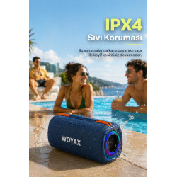 Taşınabilir Bluetooth Hoparlör, 30W Kablosuz Oval Speaker, Ses Bombası USB, TWS, 30W Güçlü Ses Bass Büyük Küçük Boy