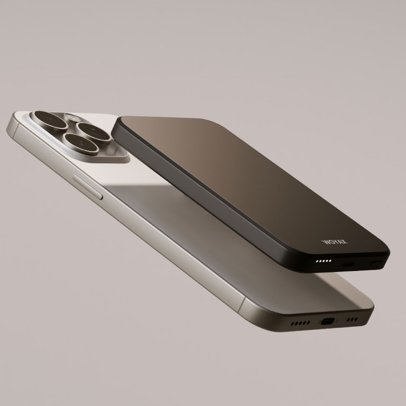 Woyax By Deji Magsafe Powerbank 5000 Mah 20w Hızlı Taşınabilir Batarya iPhone 12 13 14 15 16 17 Pro Max Mini - Siyah