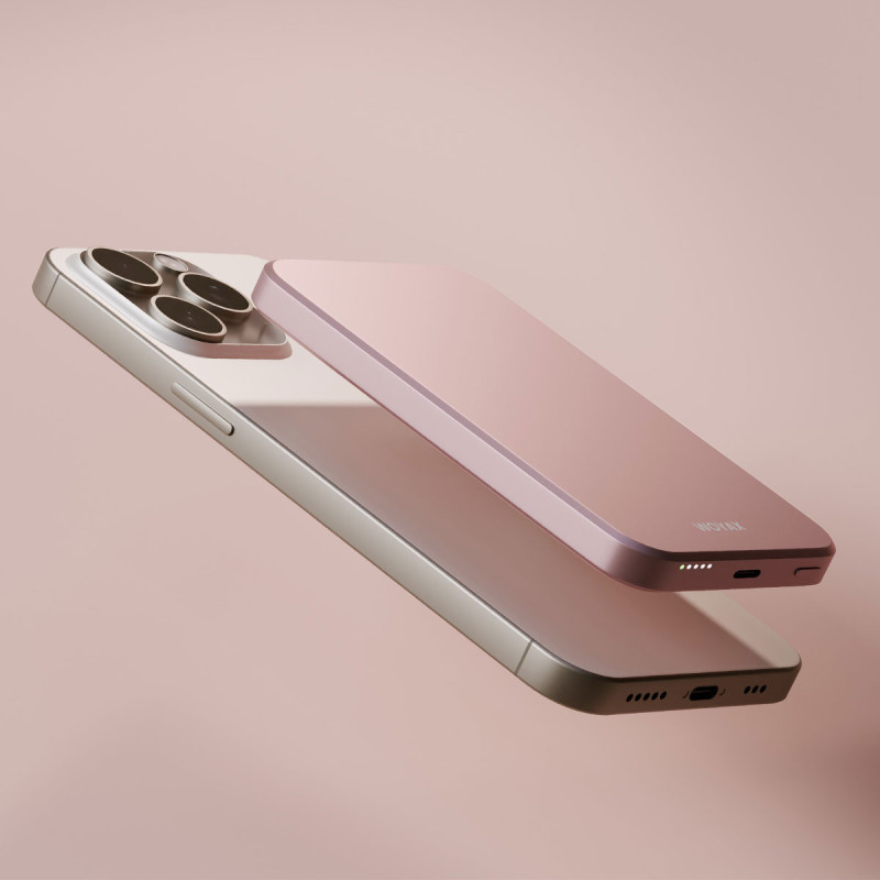 Woyax By Deji Magsafe Powerbank 5000 Mah 20w Hızlı Taşınabilir Batarya iPhone 12 13 14 15 16 17 Pro Max Mini - Pembe