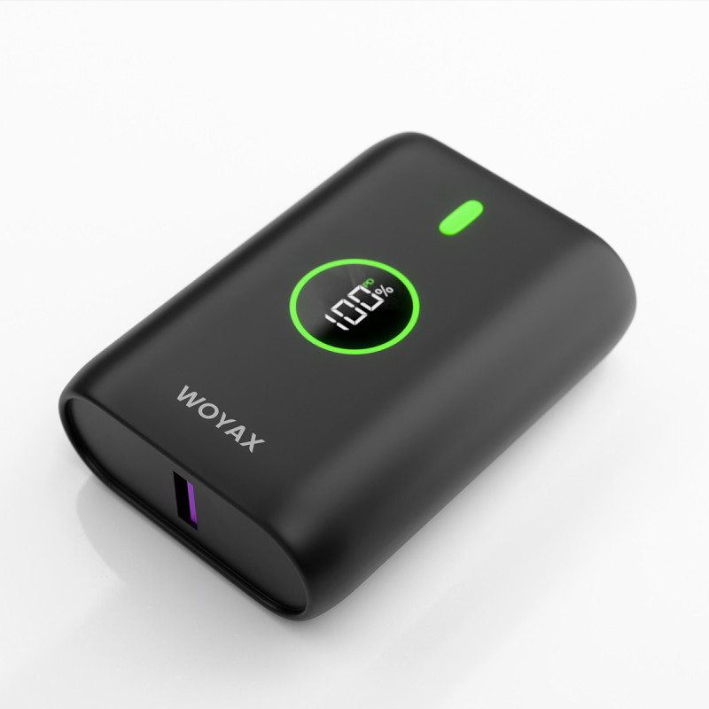 Woyax by Deji Powerbank 10000 mAh 22.5W Hızlı Taşınabilir Şarj Cihazı - Siyah