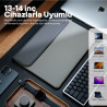 Woyax CleanFit 13-14 İnç Slikon Süet Laptop Çantası MacBook Kılıfı iPad Tablet Su Geçirmez El Çantası