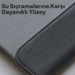 Woyax CleanFit 13-14 İnç Slikon Süet Laptop Çantası MacBook Kılıfı iPad Tablet Su Geçirmez El Çantası