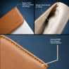 Woyax CleanFit 13-14 İnç Slikon Süet Laptop Çantası MacBook Kılıfı iPad Tablet Su Geçirmez El Çantası