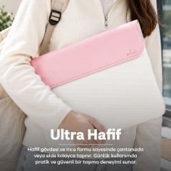 Woyax CleanFit 13-14 İnç Slikon Süet Laptop Çantası MacBook Kılıfı iPad Tablet Su Geçirmez El Çantası