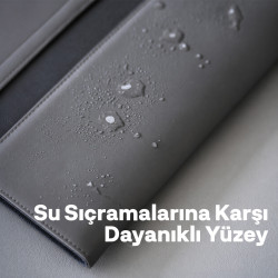 Woyax S-Touch 13-14 İnç NFC Özellikli Slikon Süet Laptop Çantası MacBook Kılıfı iPad Tablet Su Geçirmez El Çantası