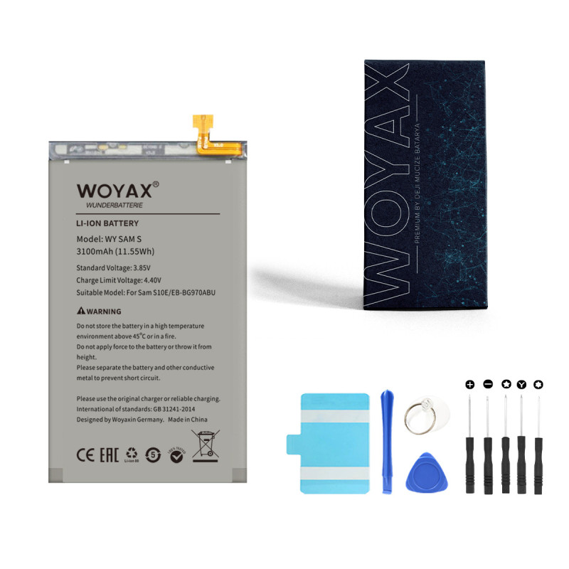 Woyax by Deji Samsung Galaxy S10e Uyumlu Premium Batarya