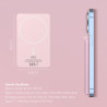 Woyax By Deji Magsafe Powerbank 5000 Mah 20w Hızlı Taşınabilir Batarya iPhone 12 13 14 15 16 17 Pro Max Mini - Pembe