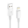 Woyax by Deji iPhone Şarj ve Data Kablosu Lightning Beyaz 1.2M